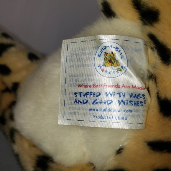 WWF Cheetah Collectibear Build A Bear BAB Retired 2007 14" - Picture 5 of 5